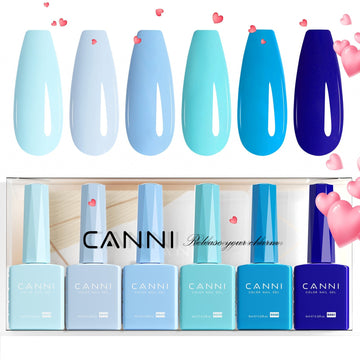Crystal Clear Waters Kit - 9ml Nail Gel 6 Colors Set-2313