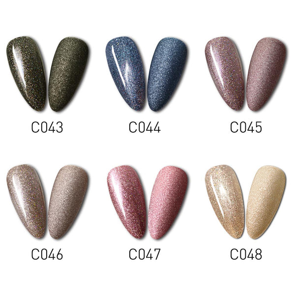 Eye Shadow - 6 Colors Gel Polish Set