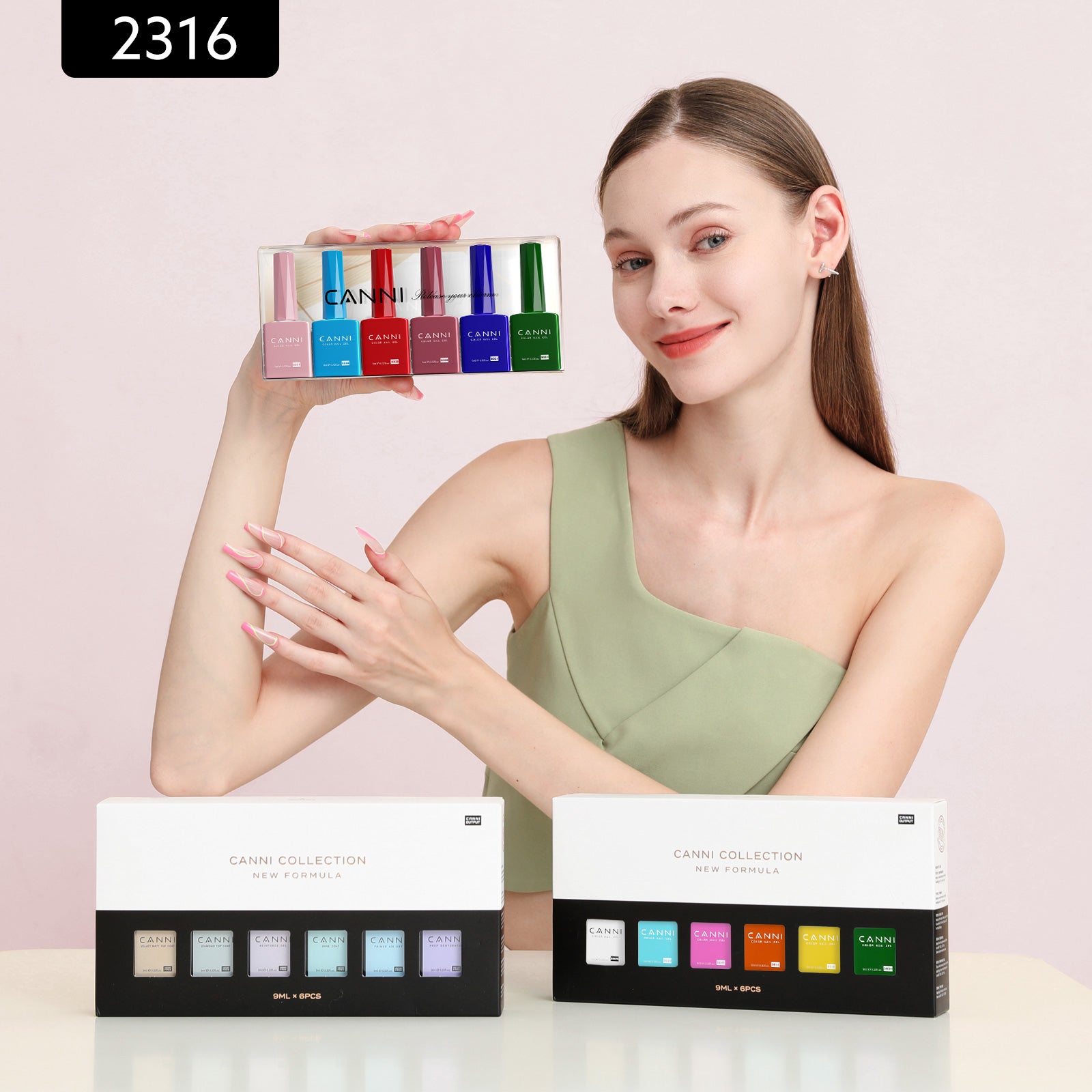 Festive Tropics Kit - 9ml Nail Gel 6 Colors Set-2316 – CANNI Official
