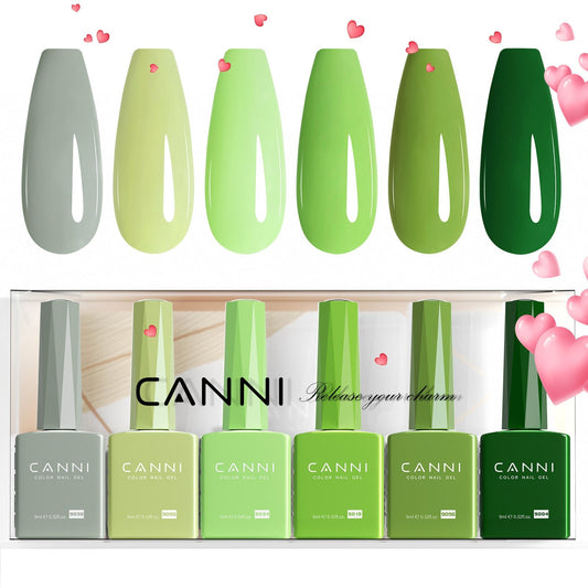 Forest Fern Fusion Kit - 9ml Nail Gel 6 Colors Set-2314