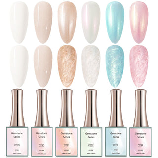 Gemstone - 6 Colors Gel Polish Set