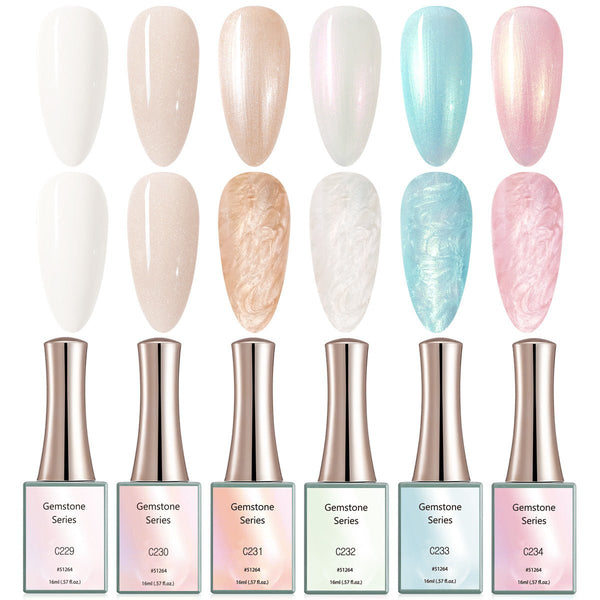 Gemstone - 6 Colors Gel Polish Set