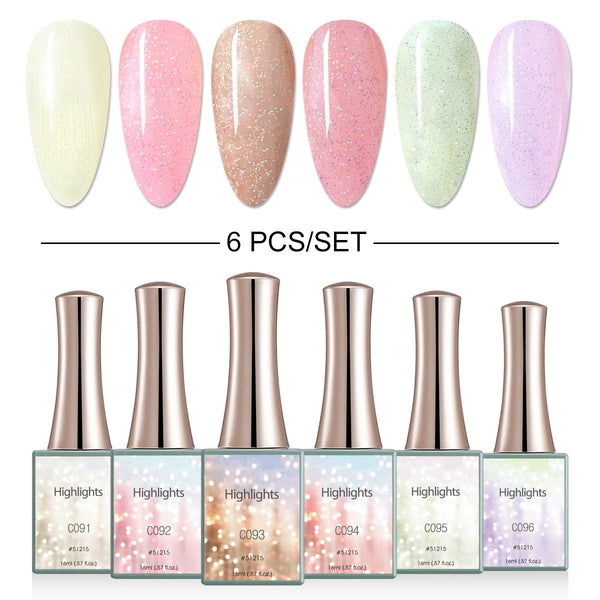 Highlights - 6 Colors Gel Polish Set