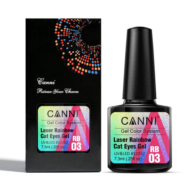 Laser Rainbow Cat Eyes -  6 Colors Gel Polish Set
