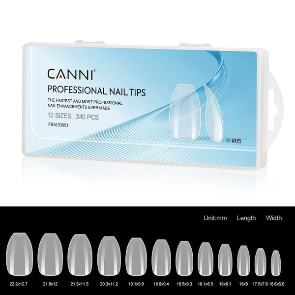 Matte Short Coffin - False Nail Tips
