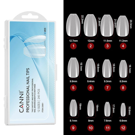 Matte Short Coffin - False Nail Tips