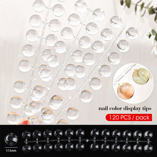 Buy 120pcs-round Nail Color Display Tips