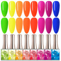Neon Rainbow  - 8 Colors Gel Polish Set