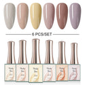 Nude Skin - 6 Colors Gel Polish Set