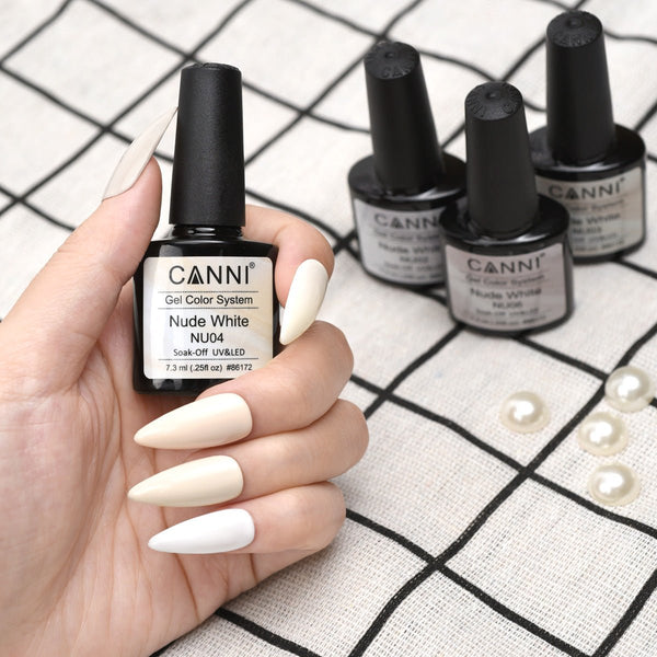 Nude White - 6 Colors Gel Polish Set
