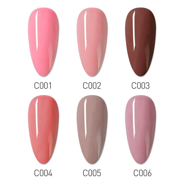 Peach Naked - 6 Colors Gel Polish Set