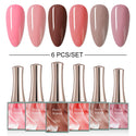Peach Naked - 6 Colors Gel Polish Set