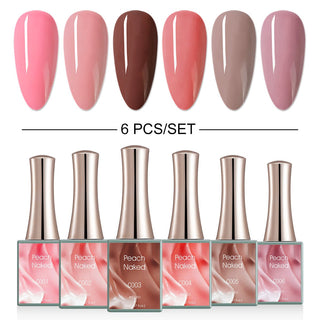 Peach Naked - 6 Colors Gel Polish Set