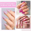 Pink Champagne Dreams Kit - 9ml Hema Free Nail Gel 6 Colors Set-2302