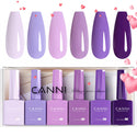 Purple Haze Harmony Kit - 9ml Hema Free Nail Gel 6 Colors Set-2308