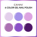 Purple Haze Harmony Kit - 9ml Hema Free Nail Gel 6 Colors Set-2308