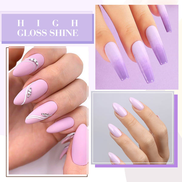Purple Haze Harmony Kit - 9ml Hema Free Nail Gel 6 Colors Set-2308