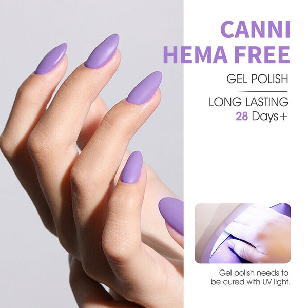 Purple Haze Harmony Kit - 9ml Hema Free Nail Gel 6 Colors Set-2308