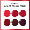 Red Velvet Reverie Kit - 9ml Nail Gel 6 Colors Set-2309