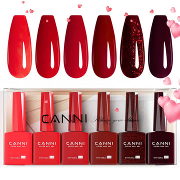 Red Velvet Reverie Kit - 9ml Nail Gel 6 Colors Set-2309