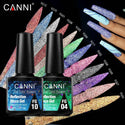 Refective Disco Gel and Rainbow Cat Eye Gel Set - 18 Colors