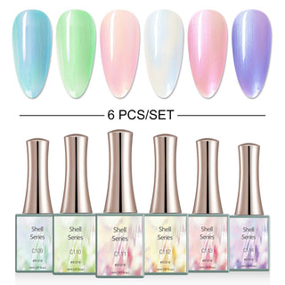 Shell Series - 6 Colors Gel Polish Set