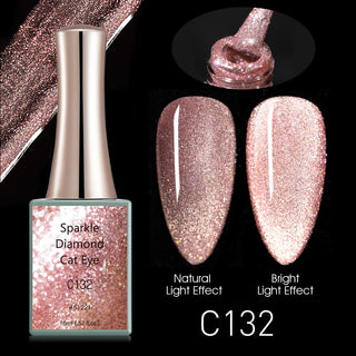 Buy c132 Sparkle Diamond Cat Eye gel  C127-C132