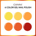 Tangerine Tango Kit - 9ml Hema Free Nail Gel 6 Colors Set-2312