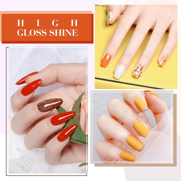 Tangerine Tango Kit - 9ml Hema Free Nail Gel 6 Colors Set-2312