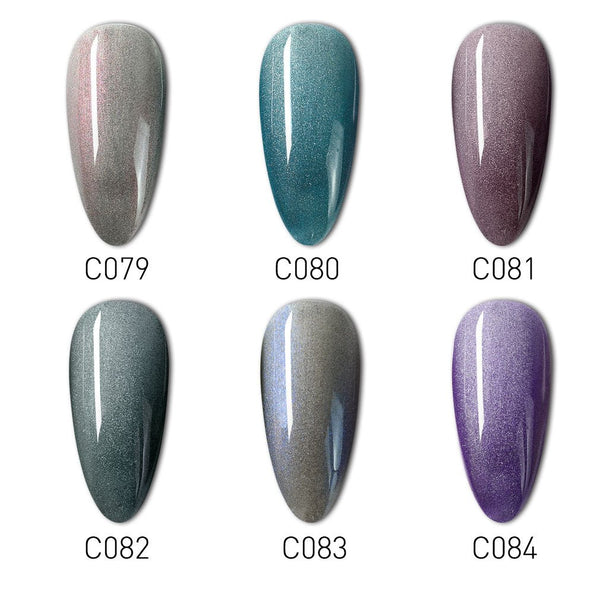 The Cat Eye's Wide - 6 Colors Gel Polish Set