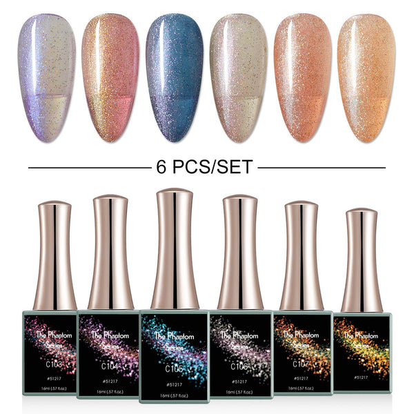 The Phontom - 6 Colors Gel Polish Set