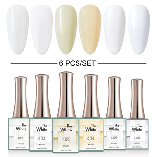 The White - 6 Colors Gel Polish Set