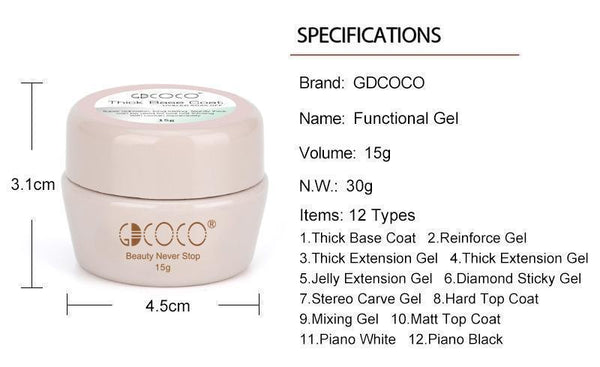 GDCOCO Diamond Sticky Gel High-viscosity & Non-flowing