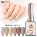 Nude Skin - 6 Colors Gel Polish Set