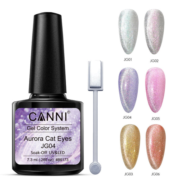 Aurora Cat Eyes - 6 Colors Gel Polish Set
