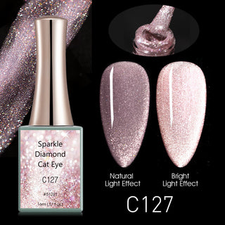 Buy c127 Sparkle Diamond Cat Eye gel  C127-C132